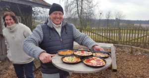 Pizzabacken an der Ostsee