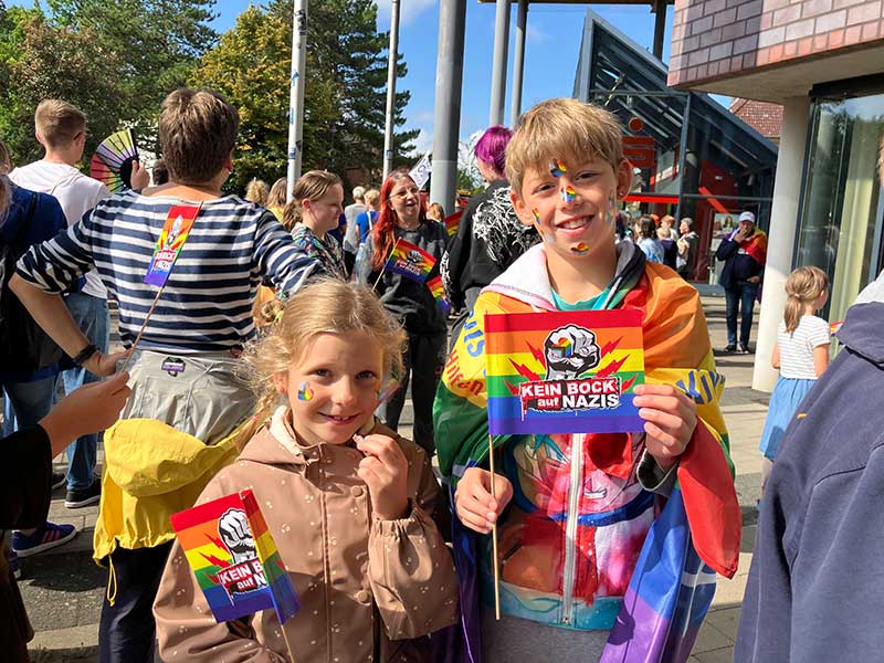 Beteiligung am ersten CSD in Bad Oldesloe